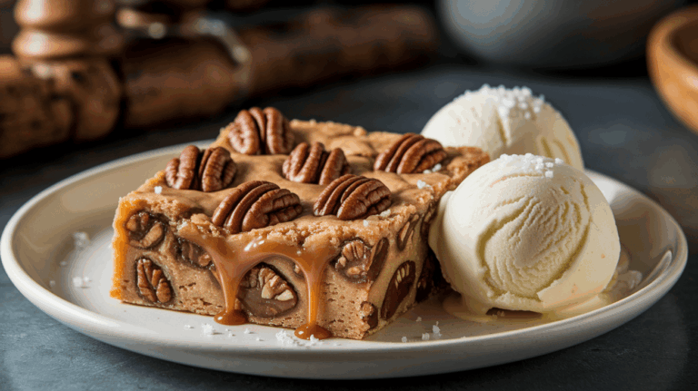 Applebee’s Sizzlin’ Butter Pecan Blondie – Copycat Recipe