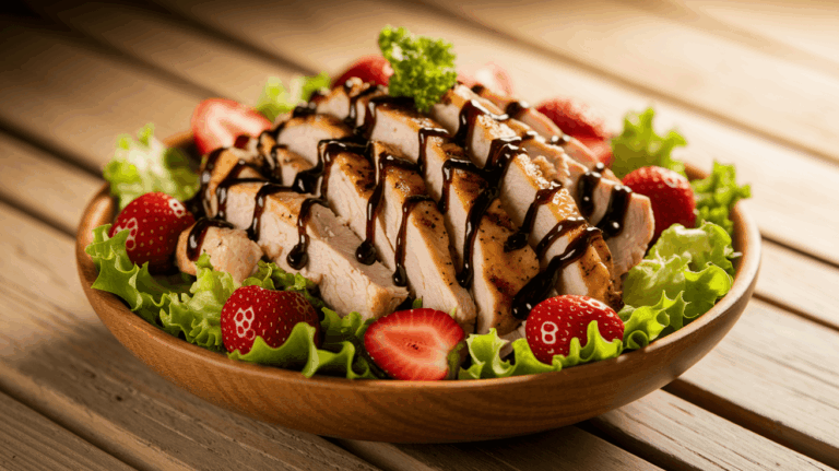 Applebee’s Strawberry Balsamic Chicken Salad – Copycat Recipe