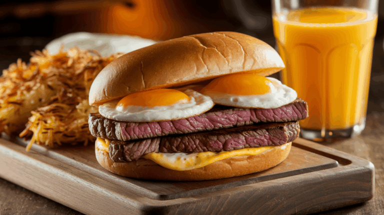 Dunkin Donuts Angus Steak and Egg Sandwich – Copycat Recipe