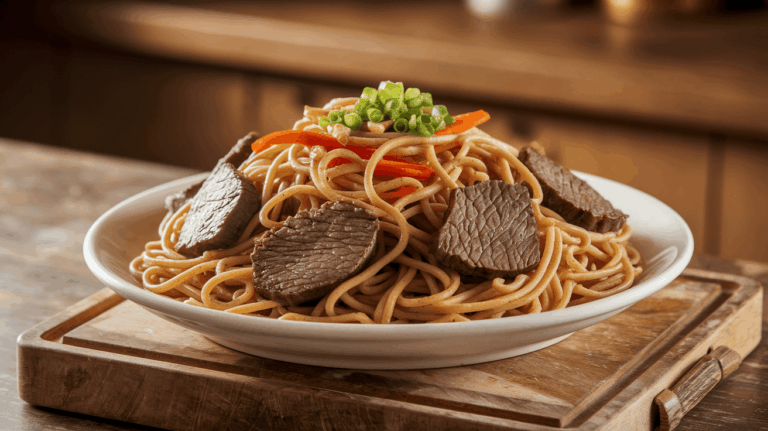 P.F. Chang’s Lo Mein Noodles with Beef – Copycat Recipe