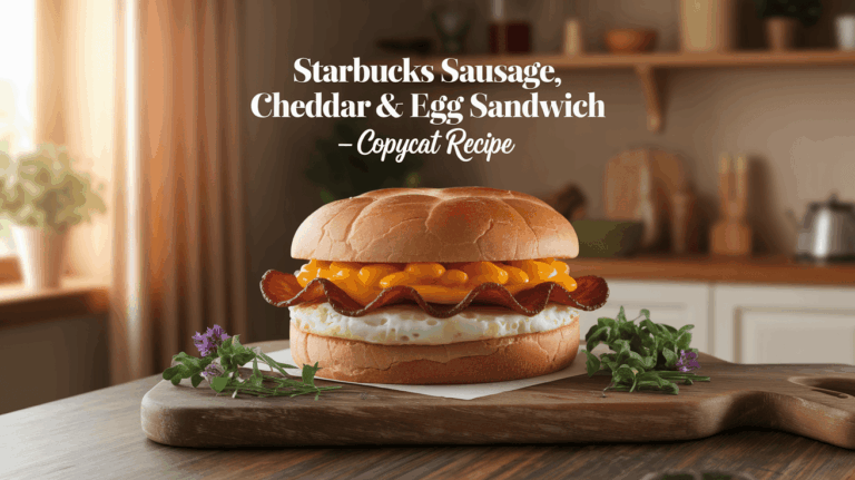 Starbucks Sausage, Cheddar & Egg Sandwich – Copycat Recipe