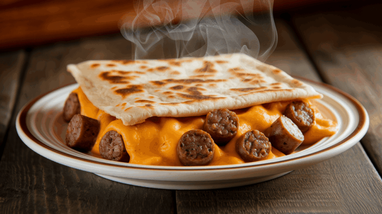 Taco Bell Sausage Flatbread Quesadilla – Copycat Recipe