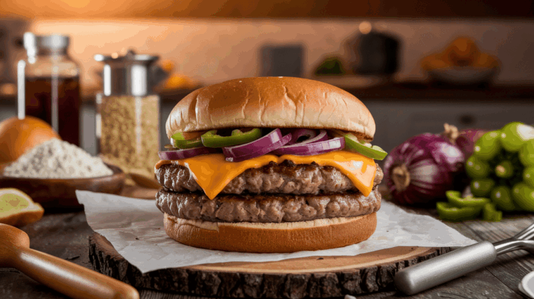 TGI Friday’s Philly Cheesesteak Burger – Copycat Recipe