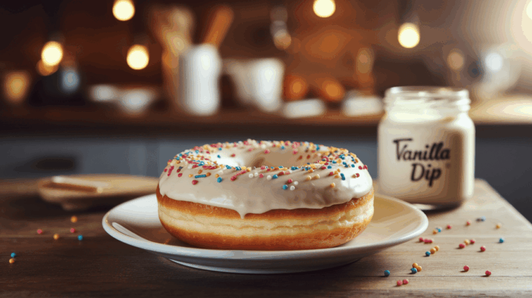 Tim Hortons Vanilla Dip Donut with Sprinkles – Copycat Recipe